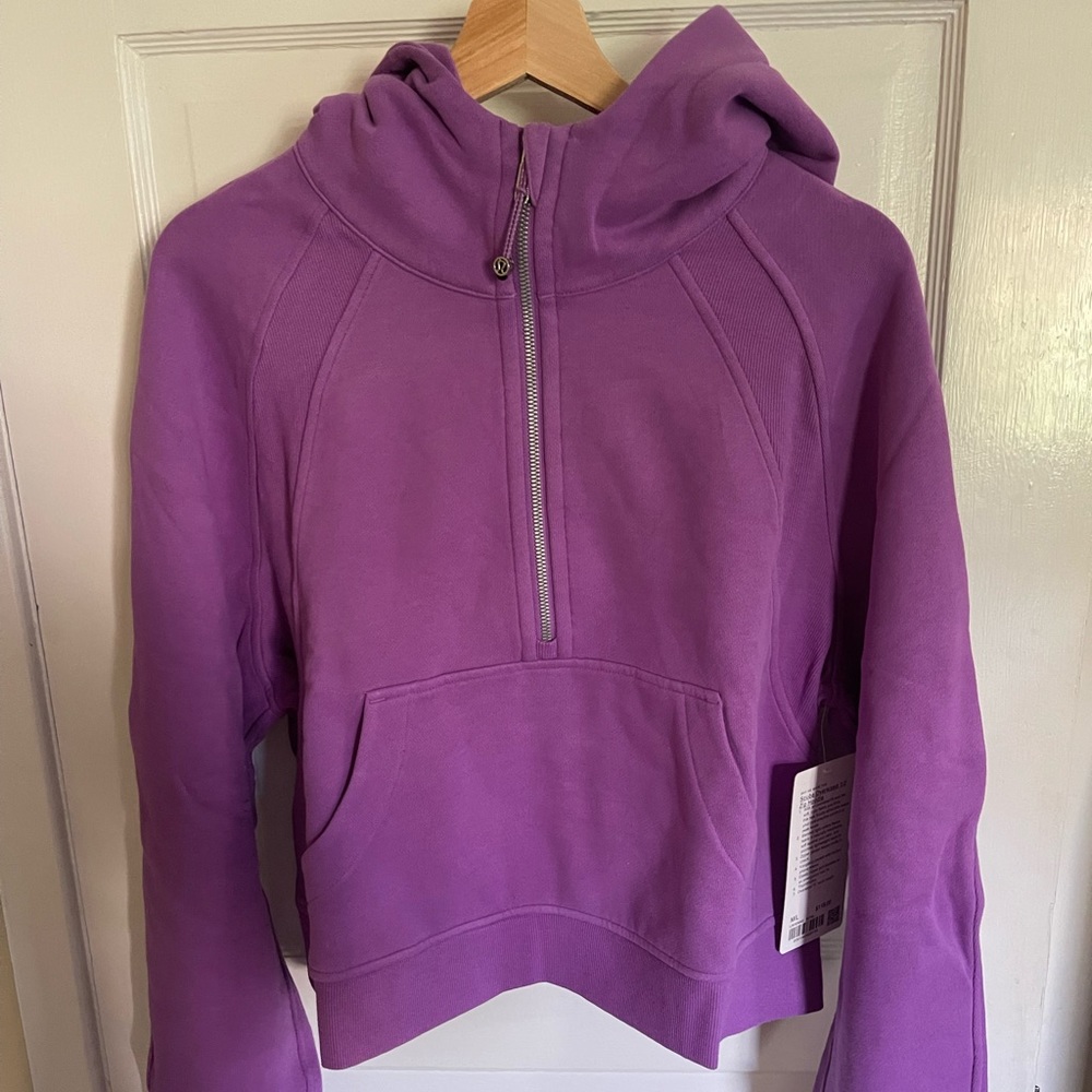 Lululemon NWT Scuba OS 1/2 Zip Moonlit Magenta M/L